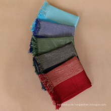 Heißer Verkauf 26 Farben goldenen Faden Schimmer Baumwolle Malaysia Schal Wmen Hijab